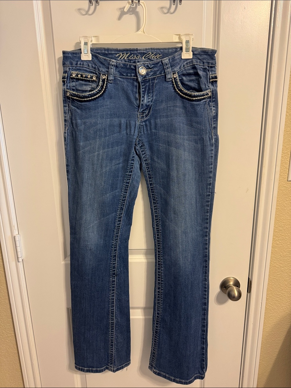 Miss Chic Jeans Women's Dark Blue Boot Cut Jeans